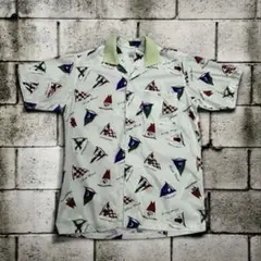 希少90s SINA COVA Marine Open-collar Shirtのサムネイル