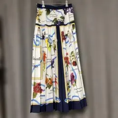 ダイアグラム　グレースコンチネンタル　花柄プリーツスカート