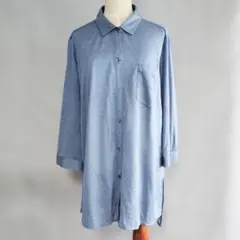 PISANO ライトブルー 長袖シャツLL