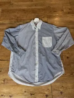 ブルックスブラザーズ　ボタンダウンシャツ　クレイジーパターン　madeinUSA