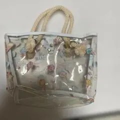 アイスクリーム柄 クリアバッグ トートバッグ