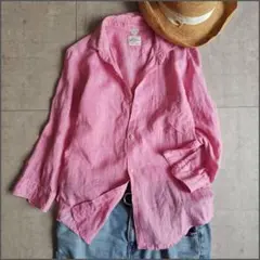 美品＊SUNSHINE+CLOUD リネン100% 半袖 BDシャツ サイズ1 - メルカリ