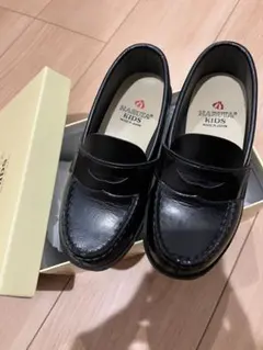 HARUTA 18cm 入学式・通学 ローファー ブラック 黒