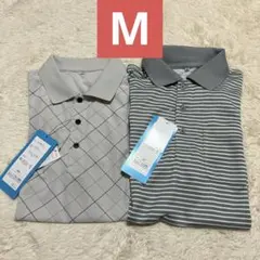 しまむら クロッシー メンズ 半袖ポロシャツ Tシャツ 2枚セット M