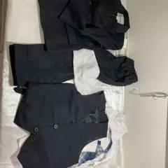 キッズフォーマルスーツセット（ネイビー） 入学式用