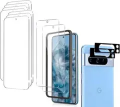 9+2枚入り Google Pixel 8 Proガラスフィルム カメラフィルム