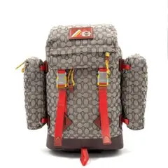 【ほぼ未使用】コーチ ユーティリティー バックパック・シグネチャー ジャカード