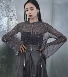 HYKE ハイク 2024SS シアートップス グレー HYKE ハイク 2024SS シアートップス グレー - メルカリ