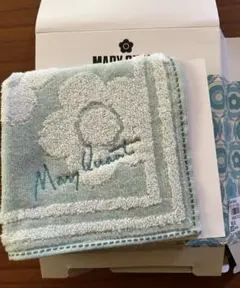 MARY QUANT ミニタオル ハンカチ パステルグリーンのサムネイル