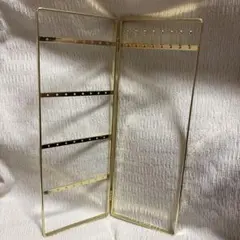ゴールドカラー ジュエリースタンド 折りたたみ式