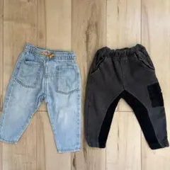 ZARAデニムパンツスウェットパンツ 2点セット
