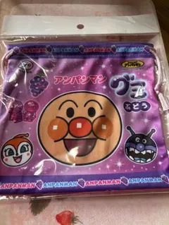 ⭐️非売品⭐️不二家 アンパンマン ミニ巾着 ぶどうグミのサムネイル