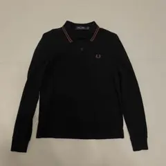 FRED PERRY 長袖　ポロシャツ ブラックUK8