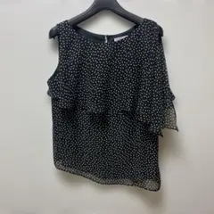 IENA イエナ ノースリーブシフォンブラウス ドット 水玉