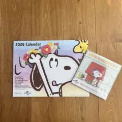 スヌーピーカレンダー2026年壁掛け＆卓上セット　　非売品