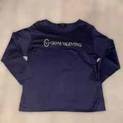 GIANNI VALENTINO 綿100% ロゴ刺繍ロンT M 日本製のサムネイル