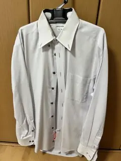 pierre cardin 薄紫　ストライプ 長袖シャツ T.K.