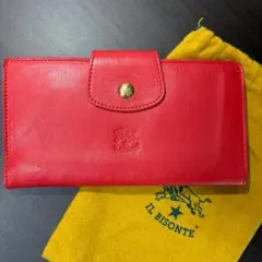 【新品未使用】イルビゾンテ 二つ折り 財布 赤 レッド
