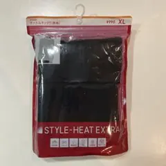 【新品未開封】GU スタイルヒート エクストラ タートルネックT 長袖 黒 XL