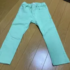 新品！サニーランドスケープ　120サイズ　薄緑　９部丈パンツ　くすみカラーのサムネイル