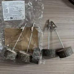 ウッドベース メモクリップ スタンド 5個セット