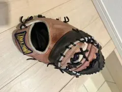 タマザワ 軟式グローブ 赤　黒のサムネイル