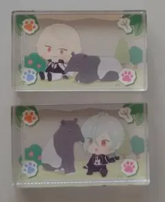 わんぱくぬいぐるみ髭切　髭切膝丸アクスタ　大覚寺展うさぎキーホルダー 6展セット わんぱくぬいぐるみ髭切 髭切膝丸アクスタ 大覚寺展うさぎ