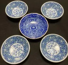【高峰】藍色系 和食器 4個+1個