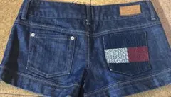 TOMMY GIRL ダークブルー デニムショートパンツ