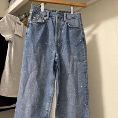 brandy melville デニム　ビジュー　キラキラのサムネイル