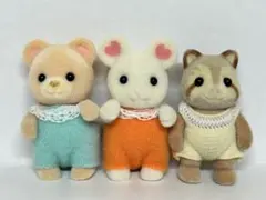 シルバニアファミリー 初期 アライグマの赤ちゃん　マシュマロネズミ　廃盤