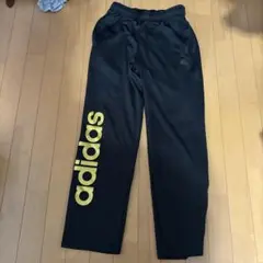 adidas 黒 ジャージパンツ L