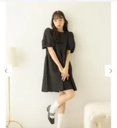 earth music&ecology バックオープンチュニックワンピース