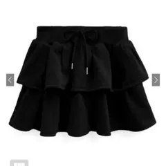 インパン裏地付きティアードスウェットミニスカート pm596