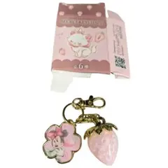 ディズニー　シークレットキーチェーン　ストロベリー　ミニー