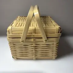 竹の弁当　持ち手付き　一段