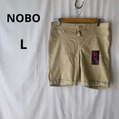 新品✨NOBO ミッドライズ ベージュショートパンツ L/G (11-13)