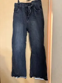 WEGO ダークブルー フレアパンツ M