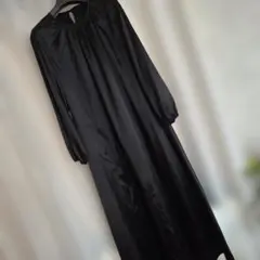 ワンピース　ロング　フレアワンピース　黒　　衣装　ハロウィン