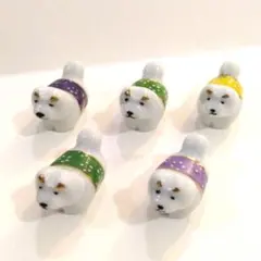 5個セット☆ 箸置き　犬　陶器　レトロ