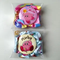 カービィ 缶バッジ付きシュシュ 2個セット
