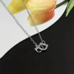 【ハローキティ　アクセサリー3点セット】ネックレス・リング・ピアス