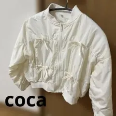 coca ホワイトリボン付きジャケット