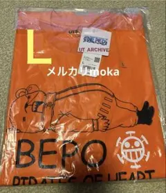 ワンピース ユニクロ UT ベポ tシャツ L アーカイブ オレンジa