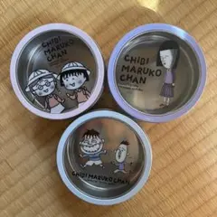 スリーコインズ　ちびまる子ちゃん　マグネットケース　3COINS 丸缶