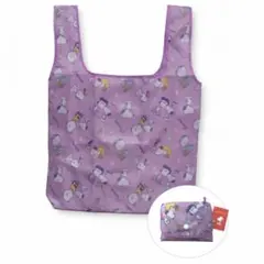 スヌーピー エコバッグ 折りたたみ 紫 PEANUTS 軽量