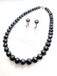 新品】大珠⭐︎ 8.5〜9.5mm 天然本真珠ネックレス湖水真珠
