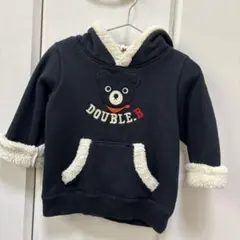 DOUBLE.B クマ刺繍トレーナー
