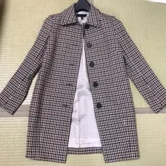 カシミヤ混 チェックコート ICBのサムネイル
