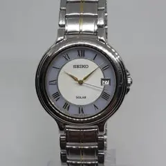 稼働 SEIKO ソーラー V145-0E30 コンビ メンズ腕時計 - メルカリ